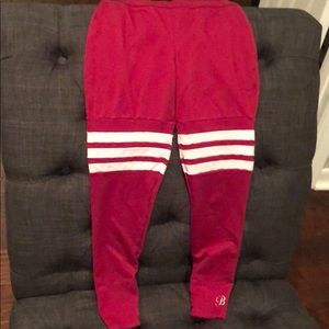 Bombshell Workout Yoga Leggings Maroon Thigh High